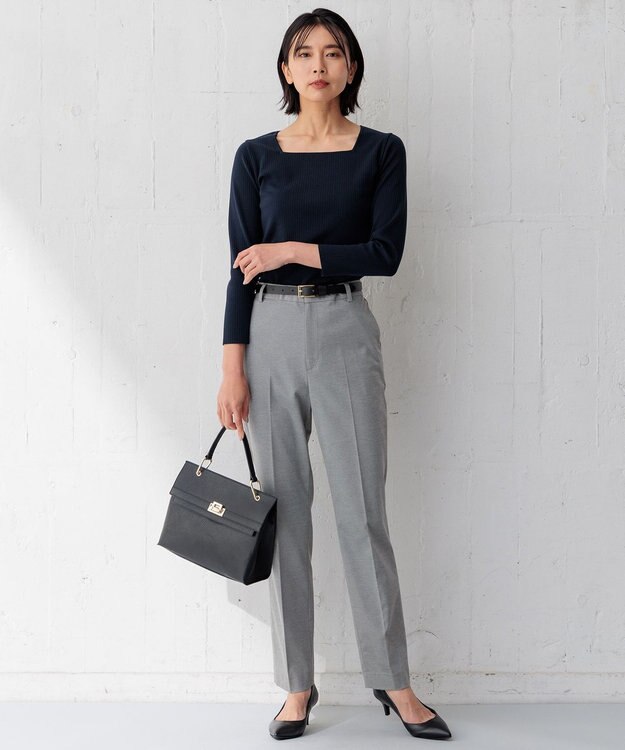 23区 【セットアップ対応】モクロディ テーパード パンツ グレー系