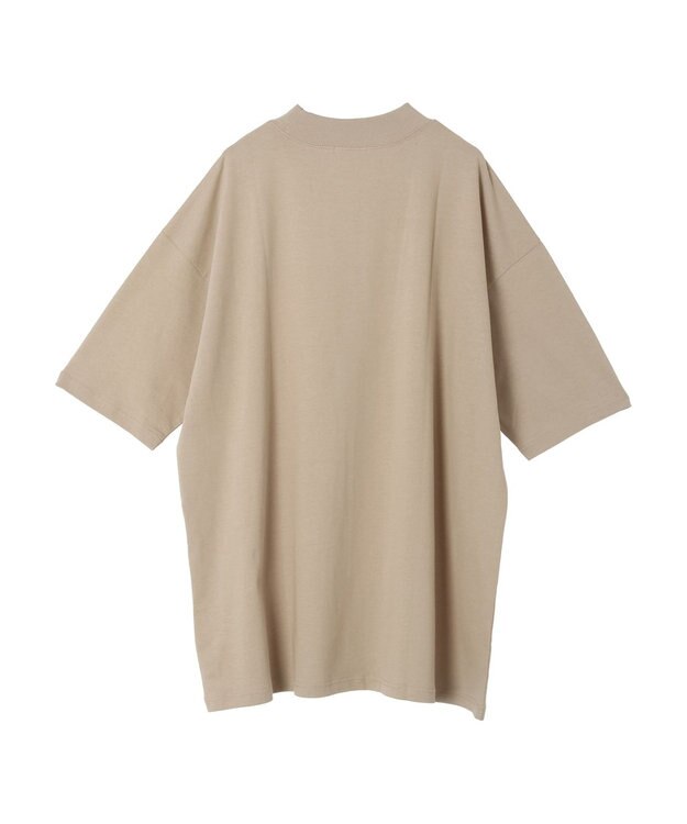 CRAFT STANDARD BOUTIQUE モックネックリングドットチュニック Gray Beige