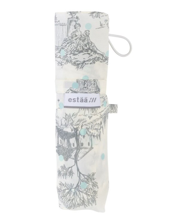 MOONBAT estaa 【耐風/晴雨兼用】折りたたみ傘 ヴィレッジドット UV ベージュ