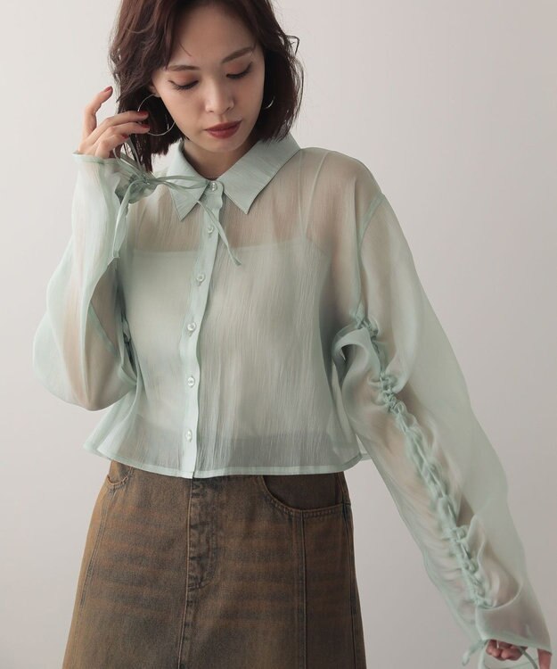 Green Parks ＥＧＯＩＳＴドロストシアーシャツ Mint