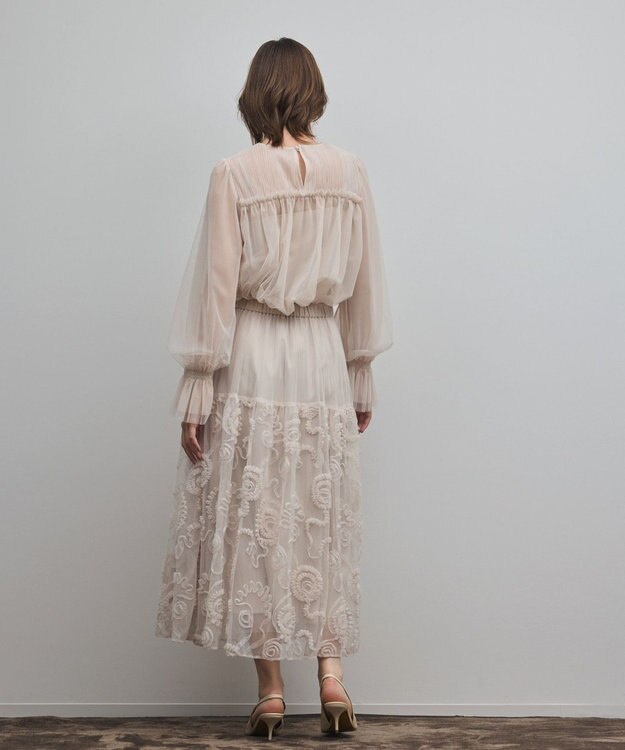 GRACE CONTINENTAL チュールタイブラウス キナリ