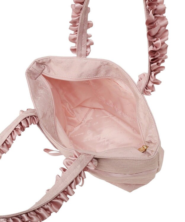 Maison de FLEUR イースターラビットフリルハンドルトートバッグ Light Pink