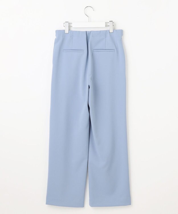 J.PRESS LADIES 【洗える】ノルディスバックスキン ワイド パンツ ブルー系