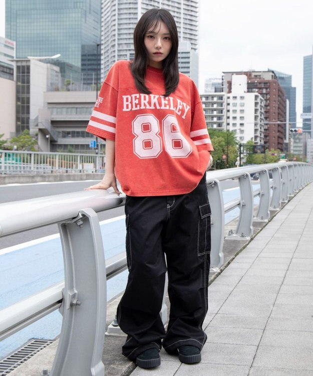 WEGO 【ユニセックス着用ITEM/MLサイズ展開】ナンバリングT（SS） レッド