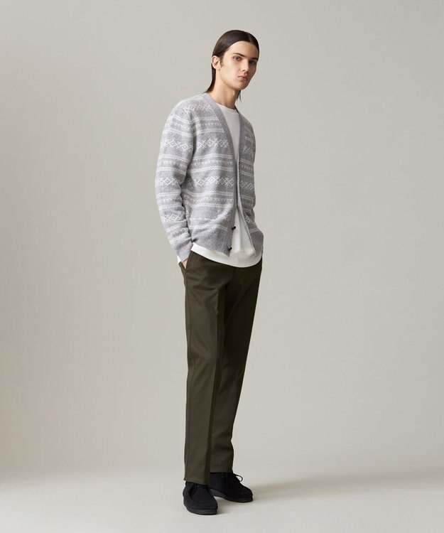 J.PRESS MEN 【Cash Lamb’s Wool】フェアアイルカーディガンニット ライトグレー系7