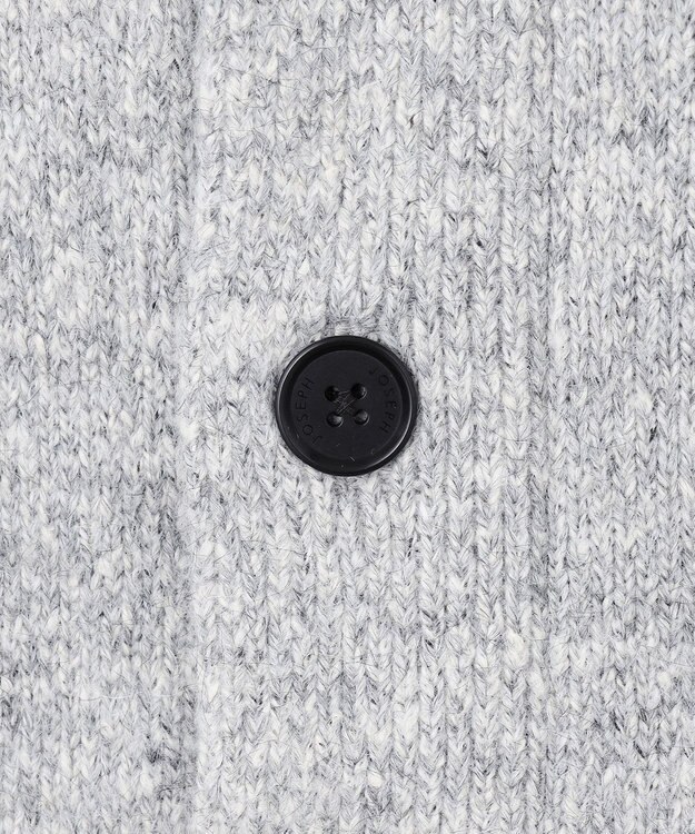 JOSEPH HOMME ツイストメランジ　ニットカーディガン ライトグレー系