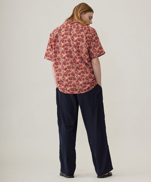 UNFILO MENS TORO TORO オープンカラーシャツ [24年春夏商品] 花柄赤