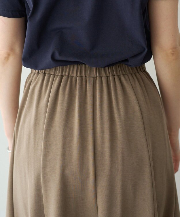 YECCA VECCA 【接触冷感】カットマーメイドスカート Dark Beige