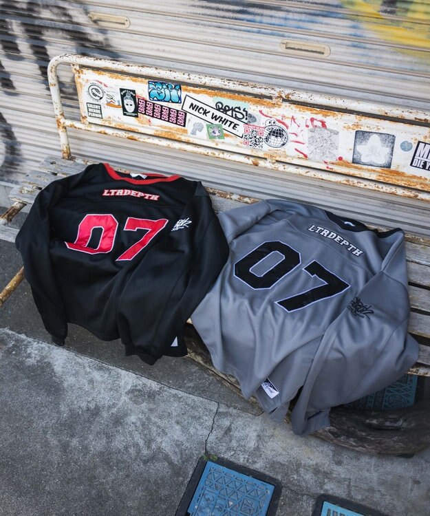 WEGO 【ユニセックス着用ITEM】ナンバリングホッケーT（LS） グレー