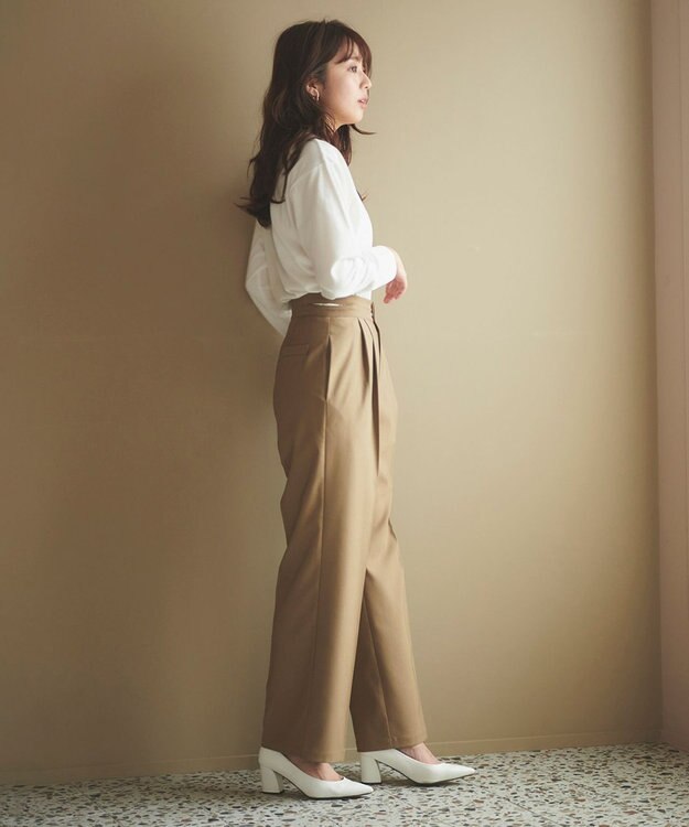 Feroux ロゴロング Tシャツ キャメル系