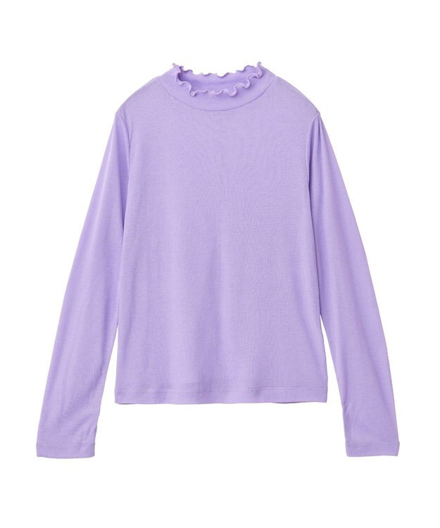 earth music&ecology シアーリブプルオーバー Lavender