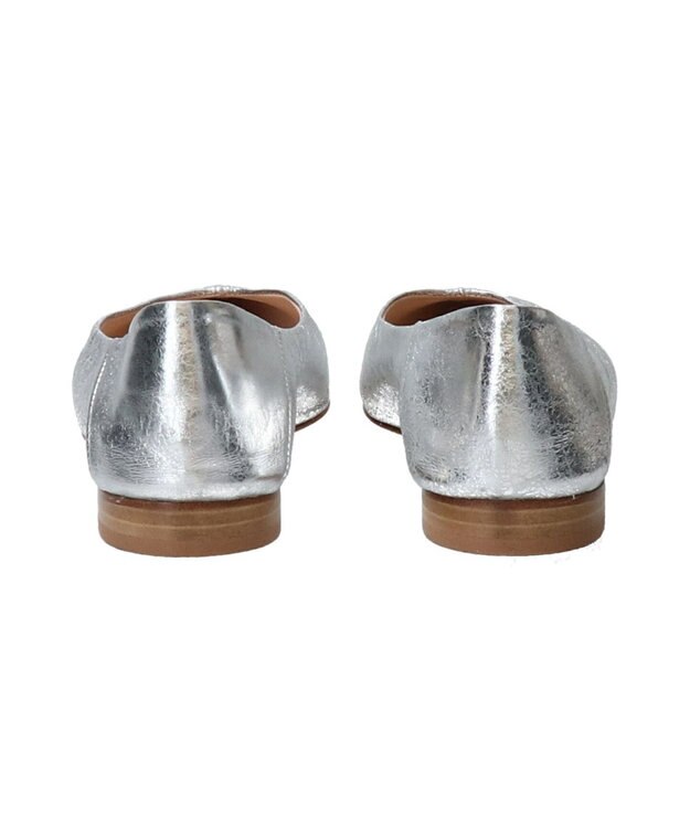 INTER-CHAUSSURES 【INTER-CHAUSSURES】ポインテッドトウサケットバレエシューズ シルバー