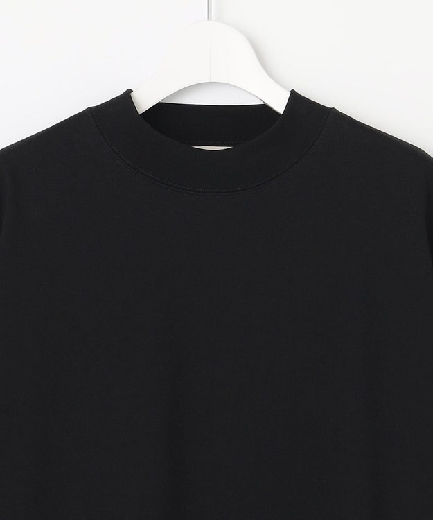 UNFILO MENS 多機能 モックネックＴシャツ ブラック