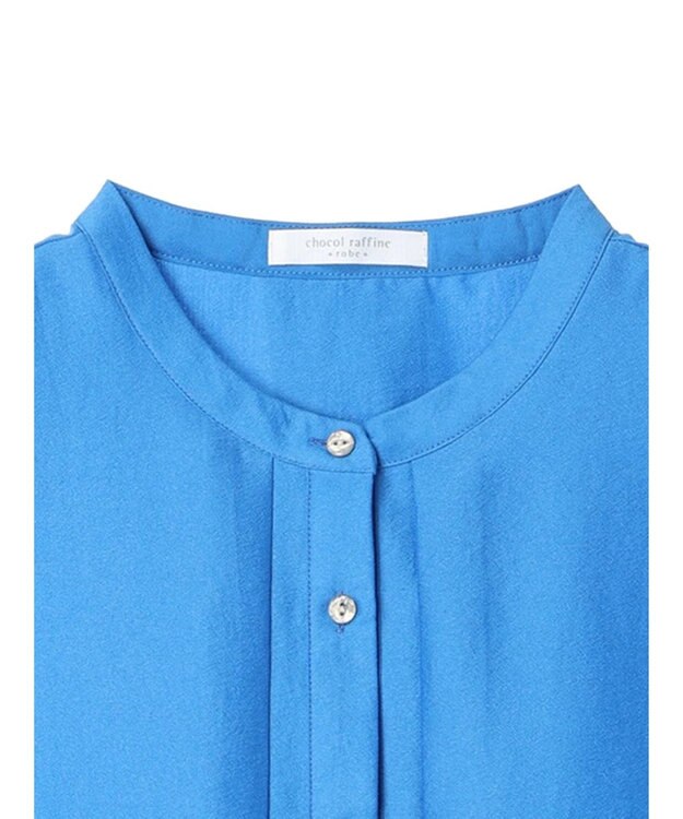 Green Parks レイヤードノースリーブブラウス Blue