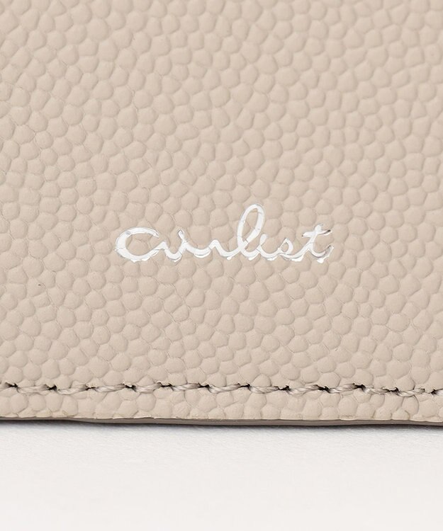 airlist 【収納力・バイカラー】二つ折り財布　Stella　ステラ グレージュ×イエロー