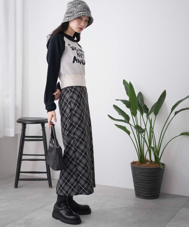 WEGO ジャガードショートニットプルオーバー 柄1