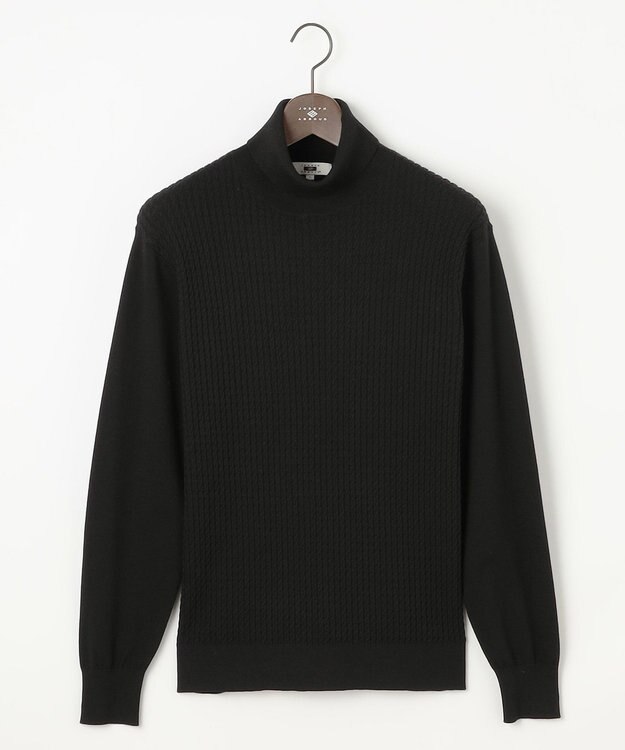 JOSEPH ABBOUD 【キングサイズ・チクチクしない/3シーズン対応/サスティナブル】SNOWY タートルネックセーター ブラック系