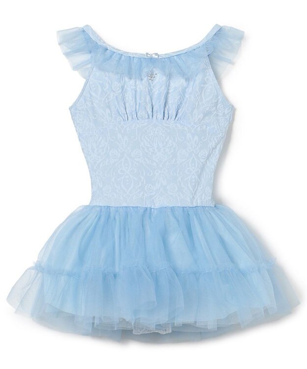 Chacott スカート付レオタード サックスブルー