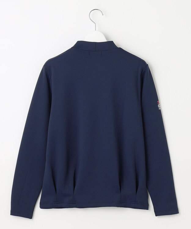 23区GOLF 【WOMEN】ライトダンボール モックネックシャツ ネイビー系