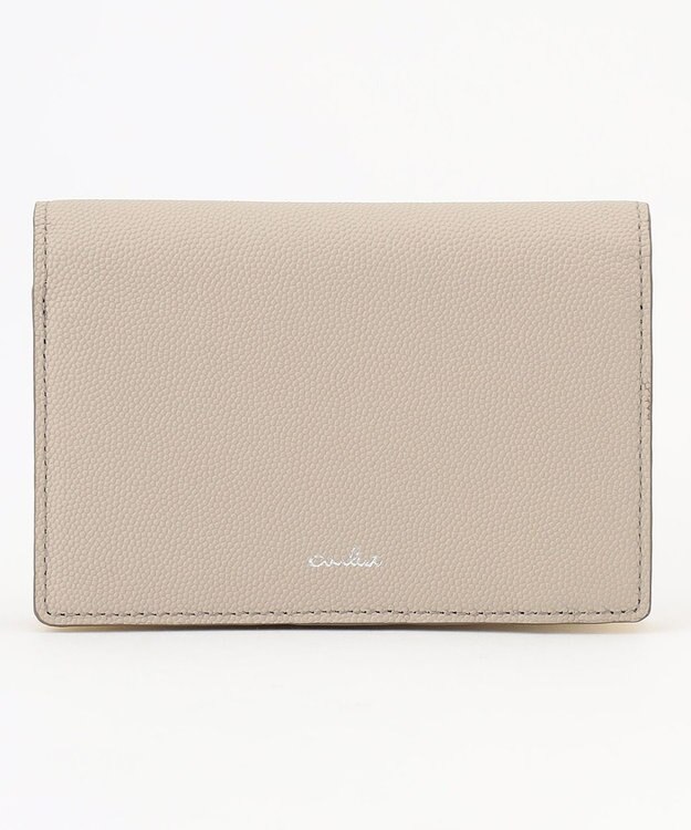 airlist 【収納力・バイカラー】二つ折り財布　Stella　ステラ グレージュ×イエロー