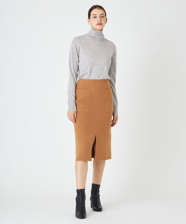 BEIGE， RIGNY / タートルネックニット L.Gray×Off Line