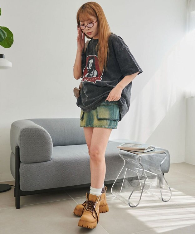 WEGO ヴィンテージウォッシュグラフィックBIGT 柄4