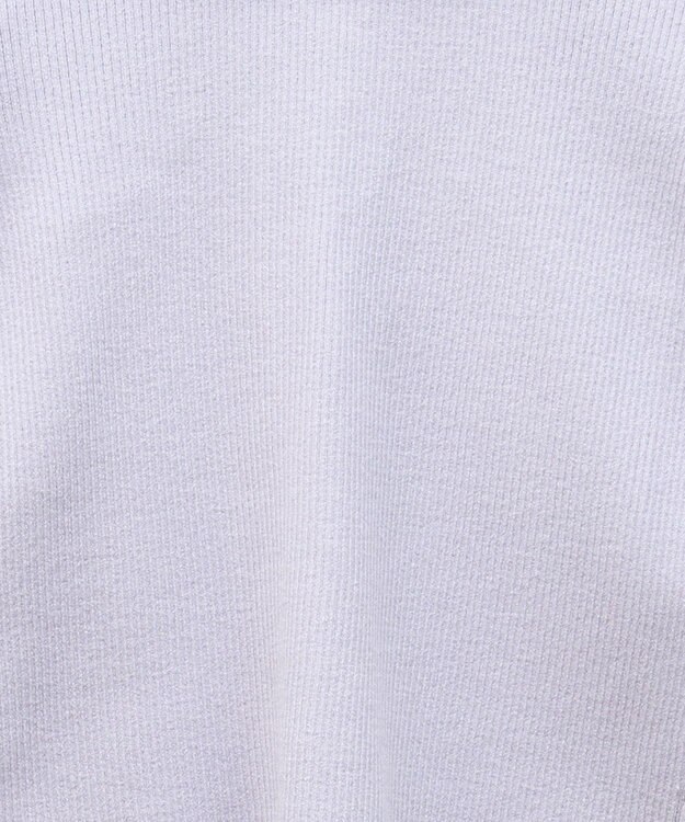 earth music&ecology Ｖネックフリルニットカーディガン Lavender