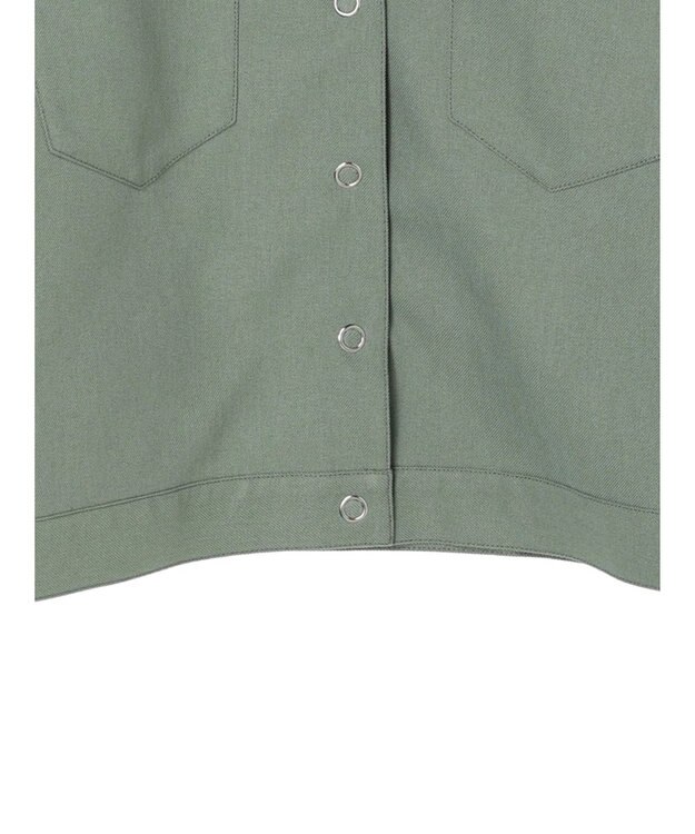 earth music&ecology ショート丈カバーオール Khaki