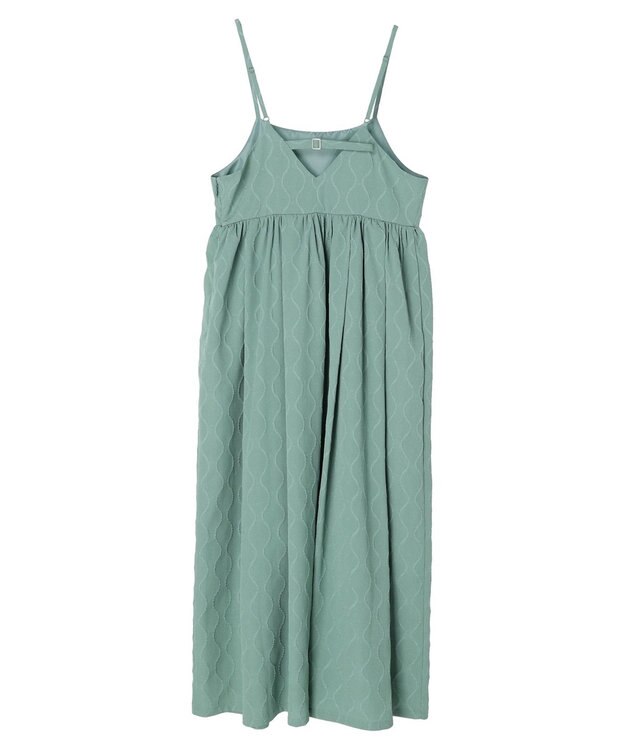 Green Parks ・ＥＬＥＮＣＡＲＥ　ＤＵＥ　ジャカードキャミワンピ Green