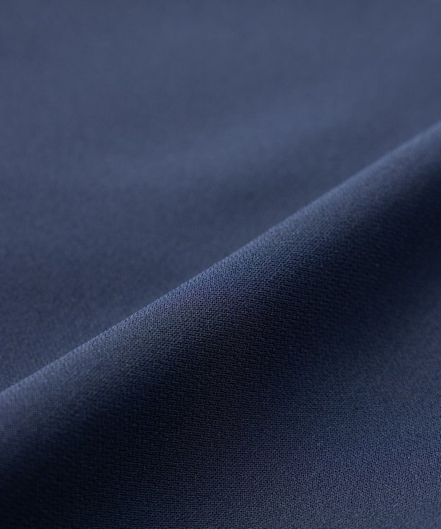 uncrave ウォッシャブルダブルクロス ブラウス ネイビー