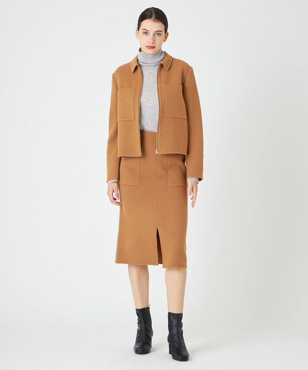 BEIGE， RIGNY / タートルネックニット L.Gray×Off Line