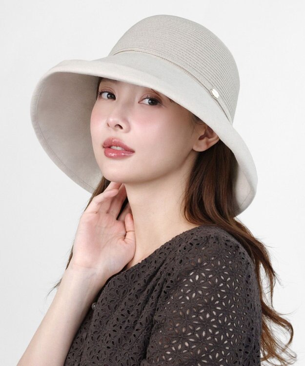 TOCCA 【UV99%以上カット・吸水速乾・抗菌防臭・洗える・サイズ調整可】BRAID COMBI HAT ハット ベージュ系