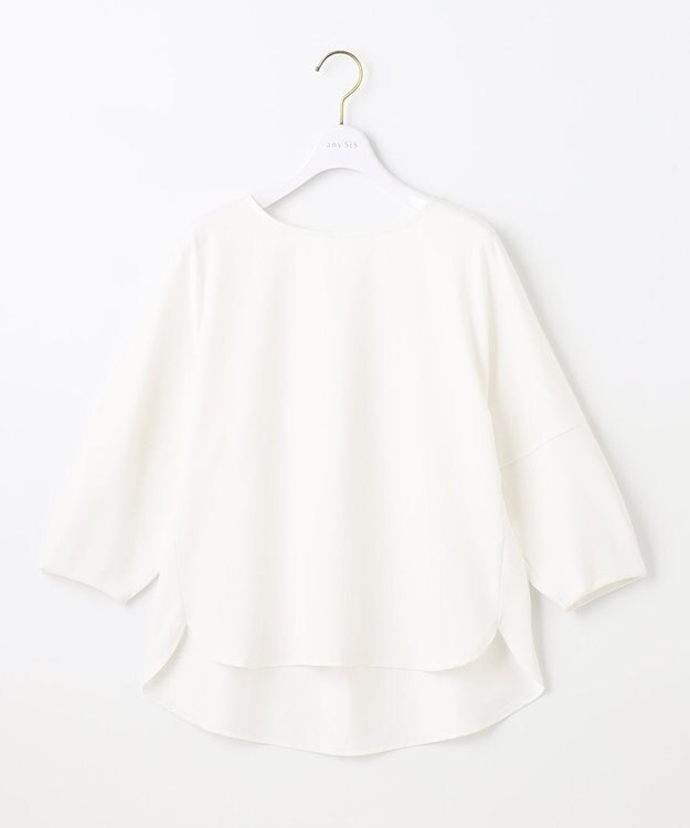 ANY SIS 【接触冷感・UVカット】サカリバドルマンスリーブ プルオーバー オフホワイト