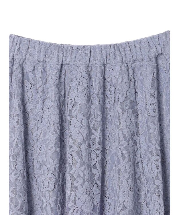 earth music&ecology 起毛レースフレアスカート Grayish Blue