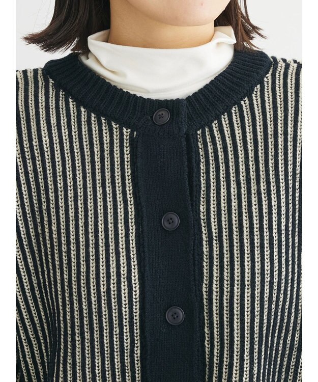 Green Parks ２ｗａｙ前後ニットプルオーバー Black