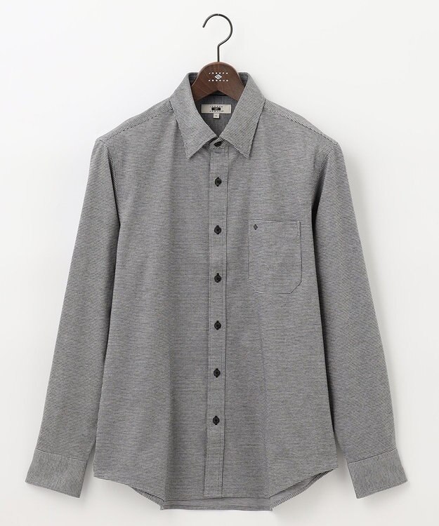 JOSEPH ABBOUD 【快適な着心地/イージーケア】ジャージーシャツ ブラック系7