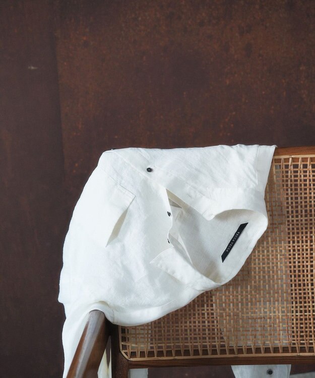 YECCA VECCA 3wayフレンチリネンシャツ White