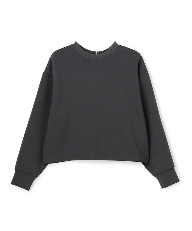 UNFILO L 【2WAY】BEAUTY FORM JERSEY ハーフZIP プルオーバー チャコール