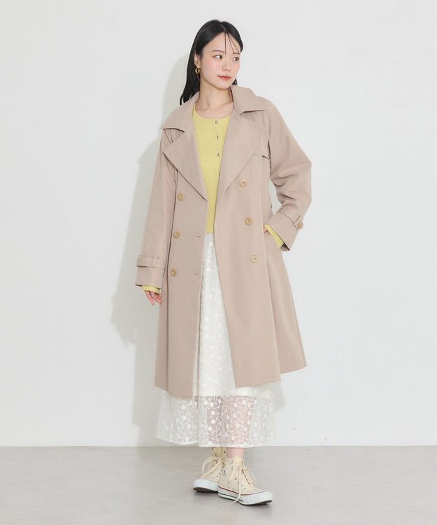 earth music&ecology ベーシックトレンチコート Beige
