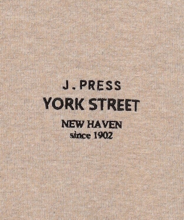 J.PRESS YORK STREET 【UNISEX】ヘビー天竺ハーフジップ スウェット アイボリー系