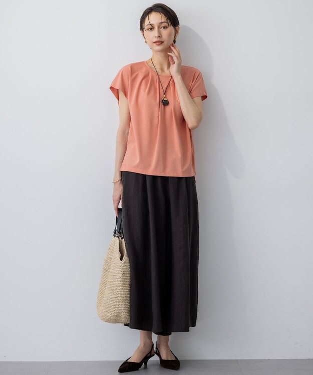 23区 VIOLAd'ORO ラフィア トートバッグ ブラック系