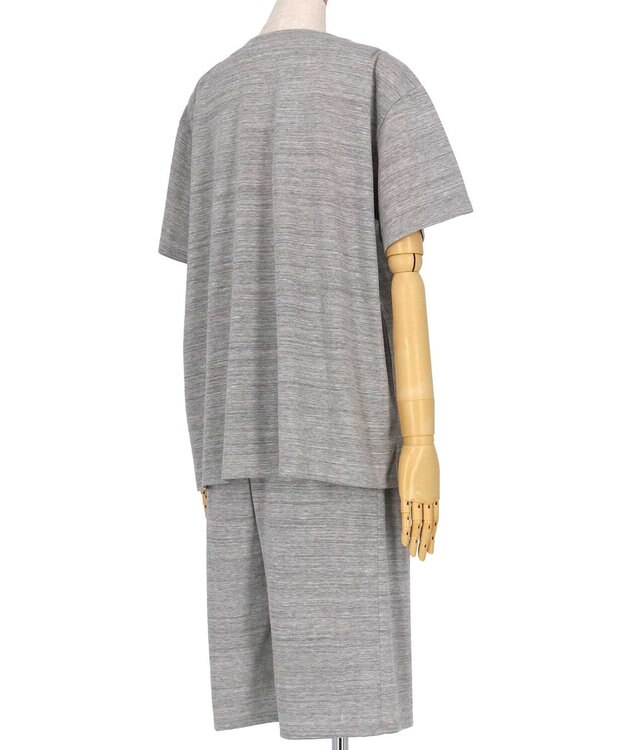 une nana cool 綿100％ スラブ天竺 スウェット 半袖パジャマ GY