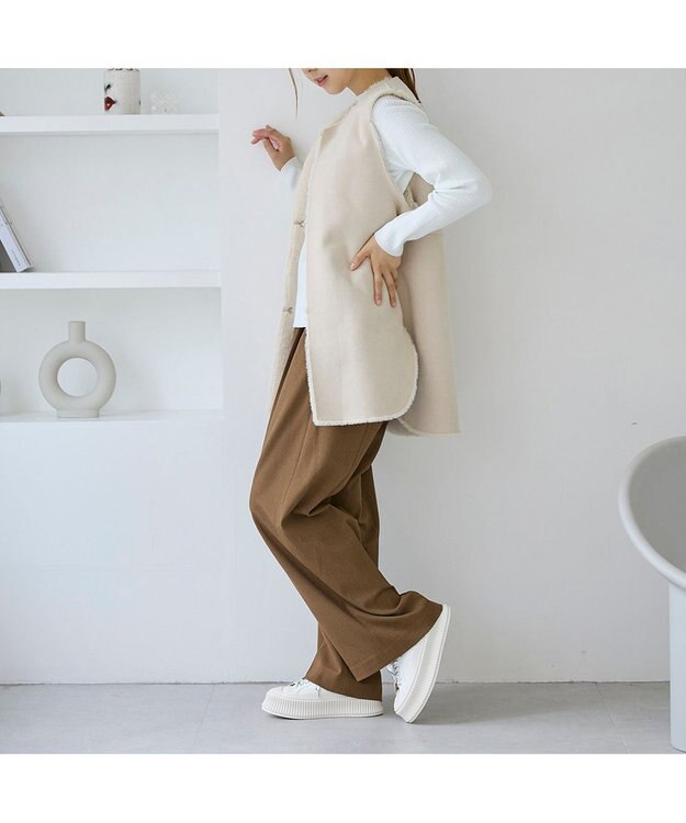 MODE ET JACOMO <carino>デザインソールスニーカー ホワイト