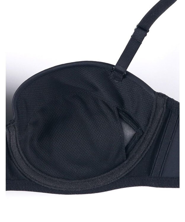 une nana cool モールド ストラップレスブラ BL