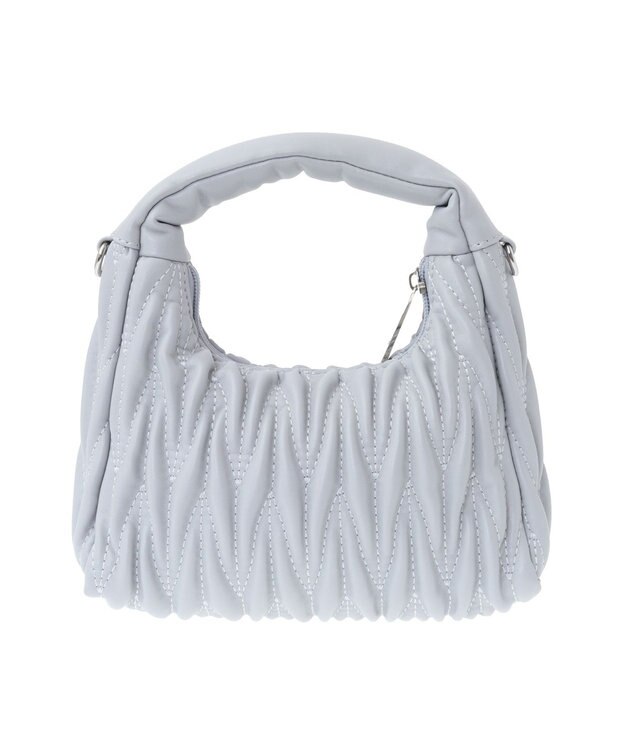 earth music&ecology ウエーブキルトショルダーバッグ Light Gray