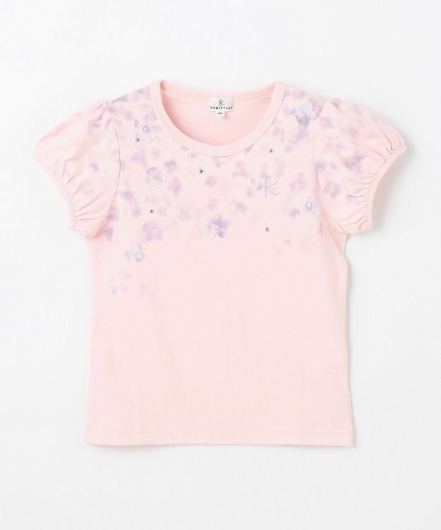 組曲 KIDS 【110-140㎝】ミスティフラワー Tシャツ ピンク
