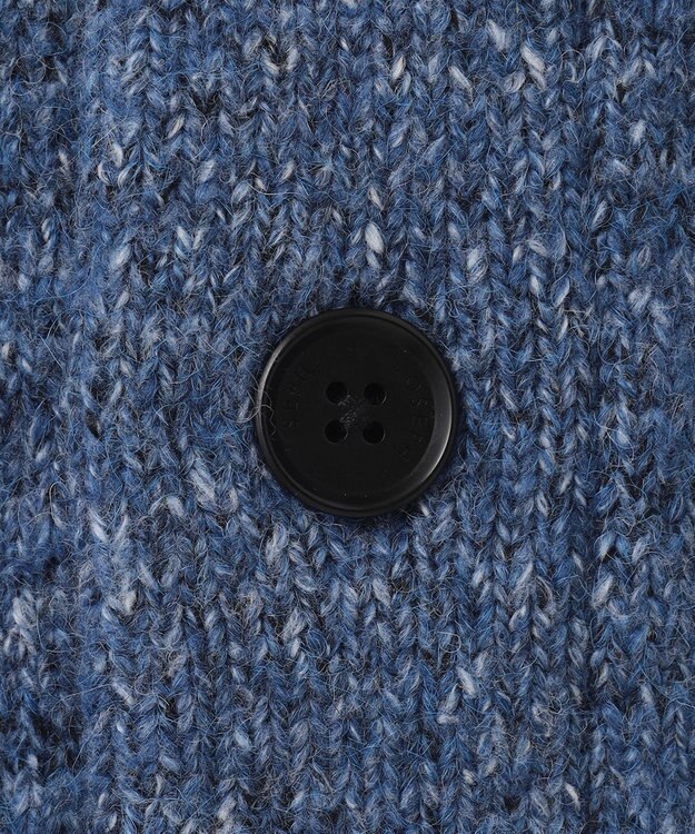 JOSEPH HOMME ツイストメランジ　ニットカーディガン　 ダルブルー系