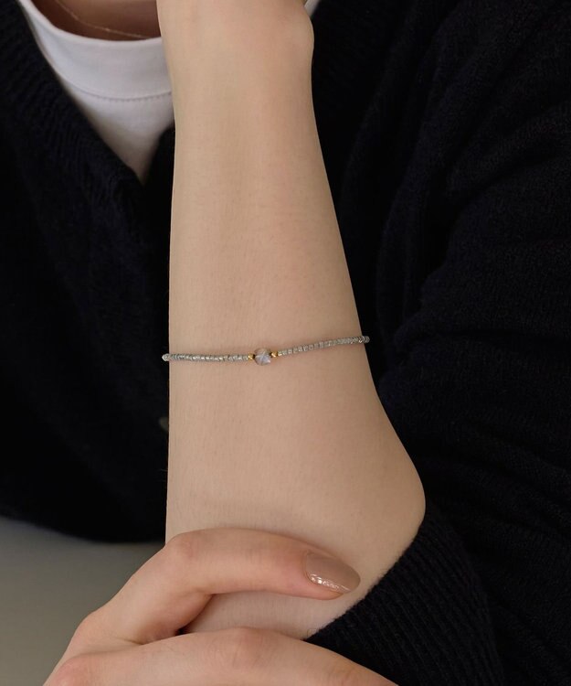 Phoebe ストーンコードブレスレット　グレー/天然石 グレー