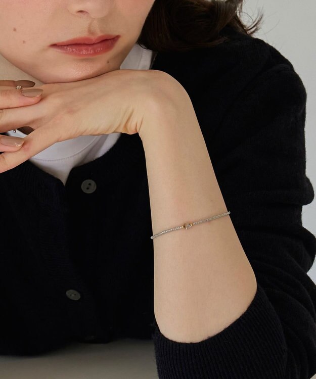 Phoebe ストーンコードブレスレット　グレー/天然石 グレー