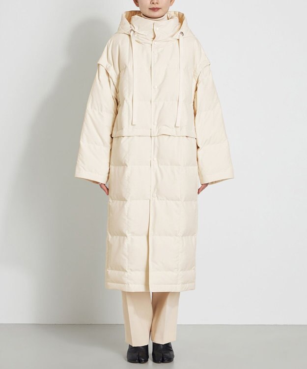 NAVE カスタムダウンコート アイボリー系